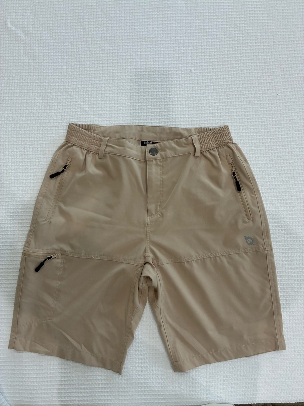 Baleaf Men’s Quick-Dry Hiking & Utility Shorts - Khaki - Size Medium like new